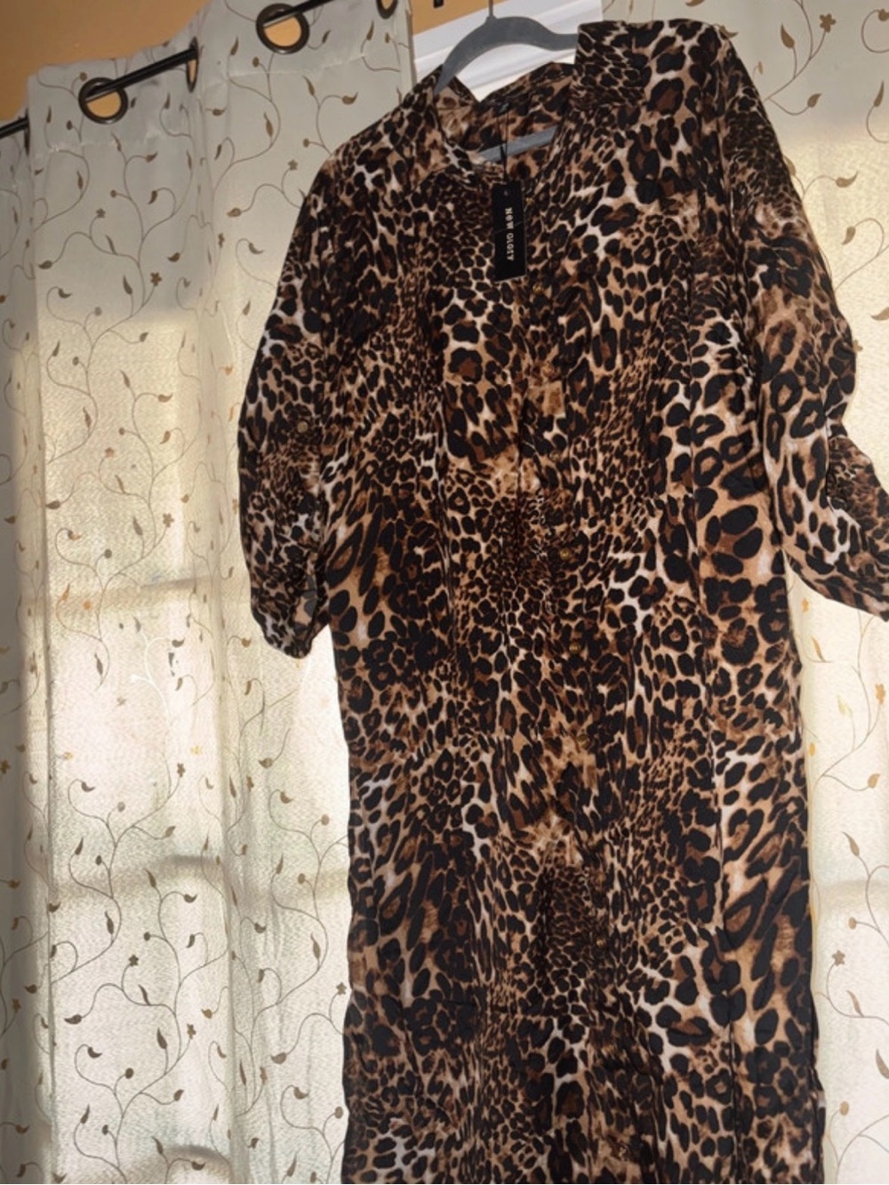 Leopard Print Women’s cover up- Brown Animal Print